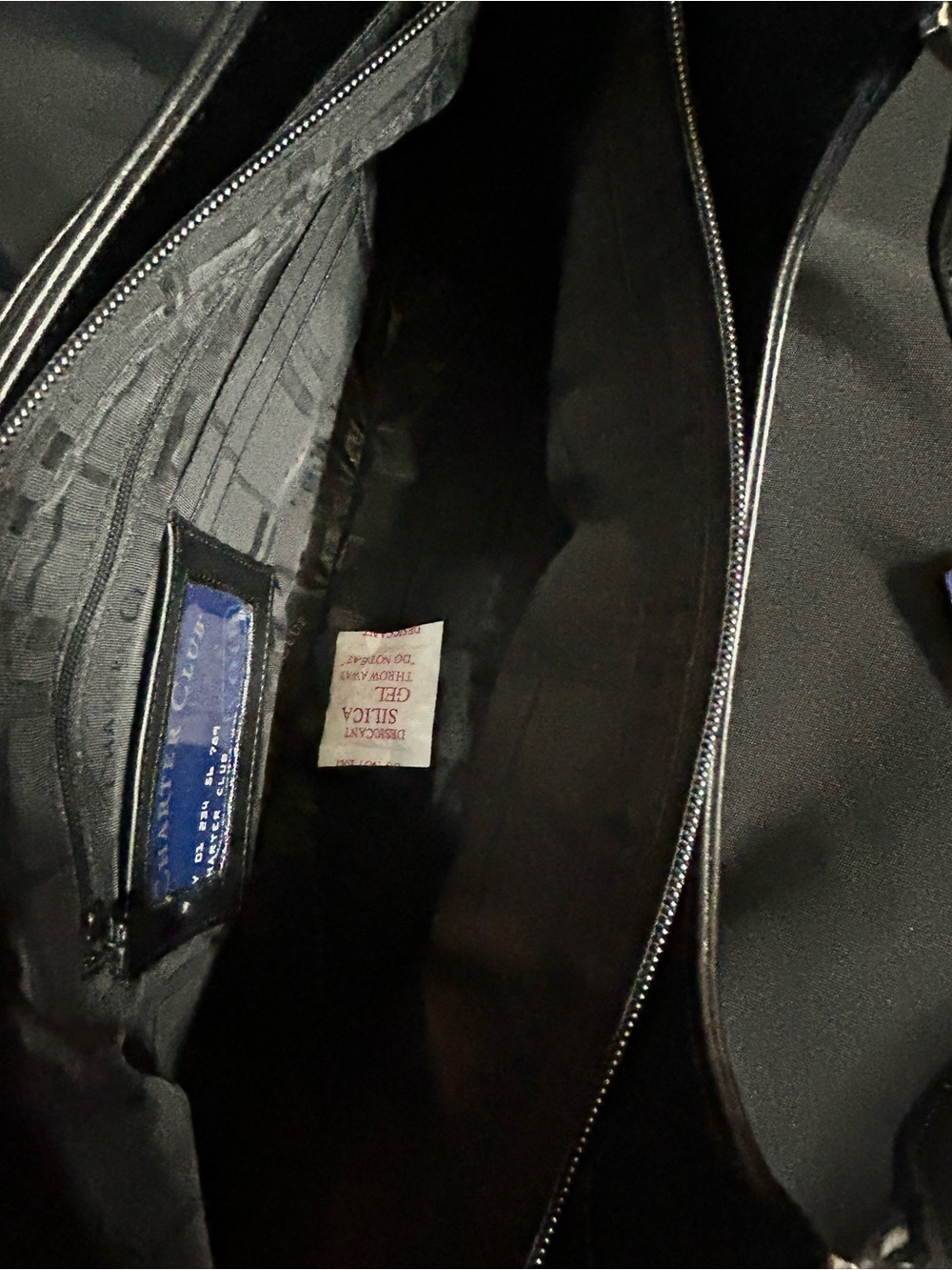 Charter Club Women’s Classic Black Leather Tote Bow Accent NWT - Picture 14 of 14